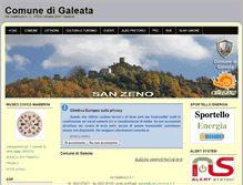 Tablet Screenshot of comune.galeata.fc.it